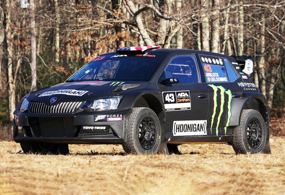 Ο Ken Block στο τιμόνι του Skoda Fabia R5+